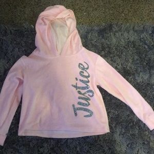 Justice hoodie girls size 8